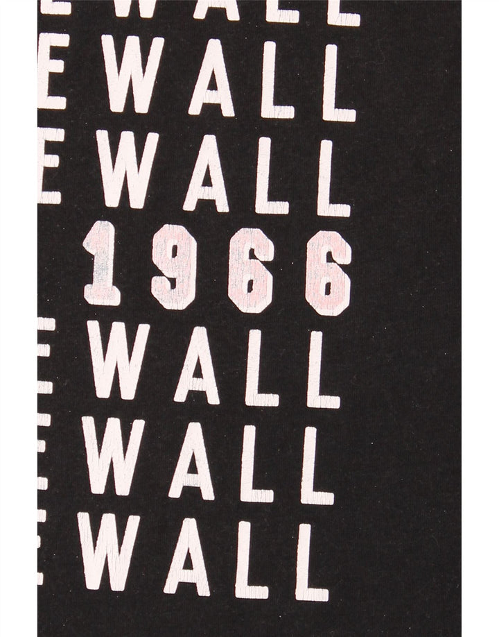 Vans Damen Grafik-T-Shirt-Oberteil UK 16 Large Schwarz Polyester