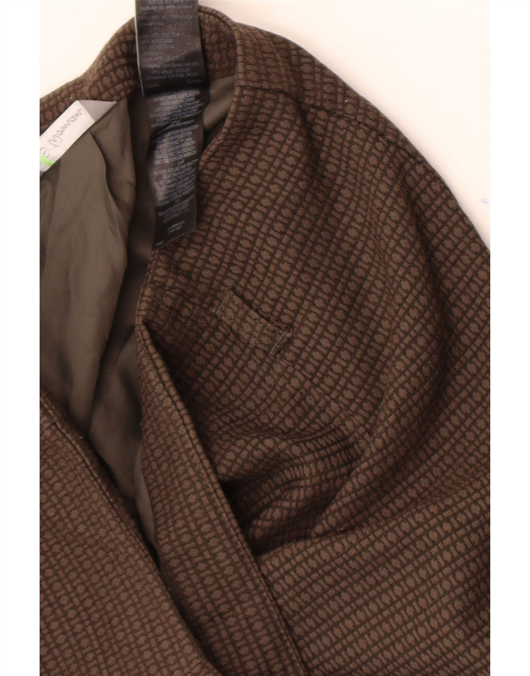 Marks & Spencer Damen-Bleistiftrock W32, groß, braun, geometrisch, Polyester