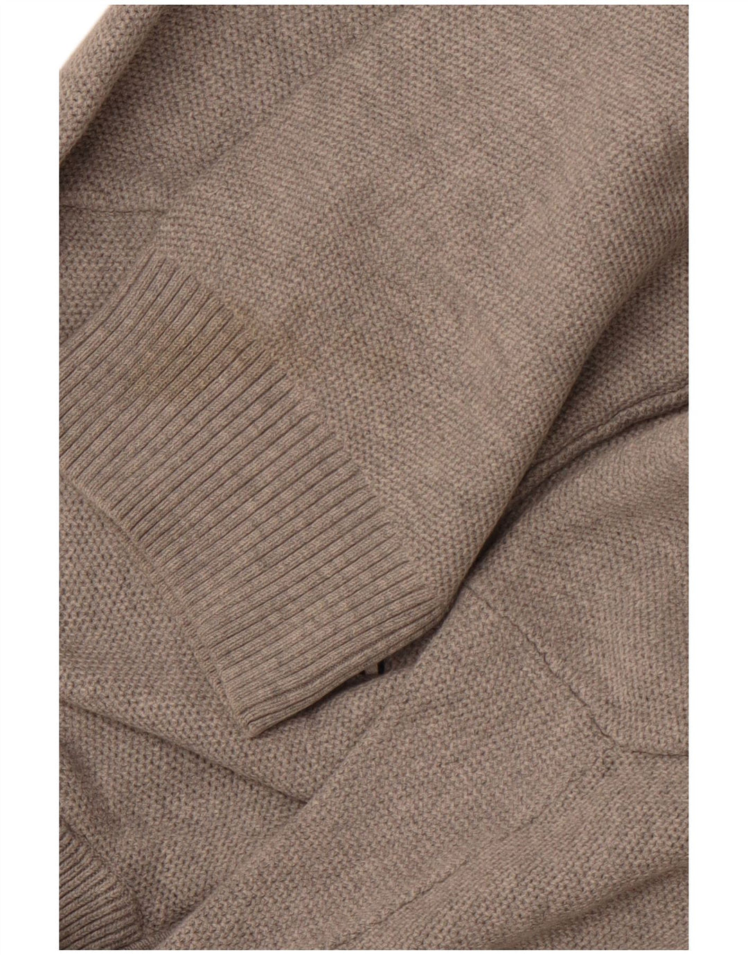 TOMMY HILFIGER Herren-Pullover mit Reißverschluss, XL, graue Baumwolle