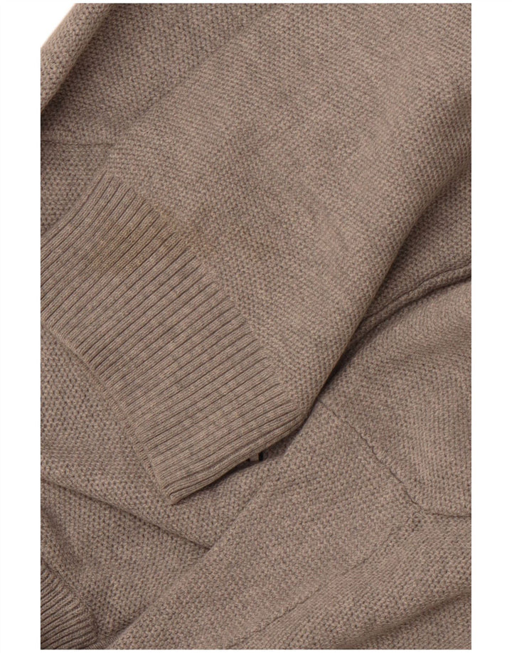 TOMMY HILFIGER Herren-Pullover mit Reißverschluss, XL, graue Baumwolle