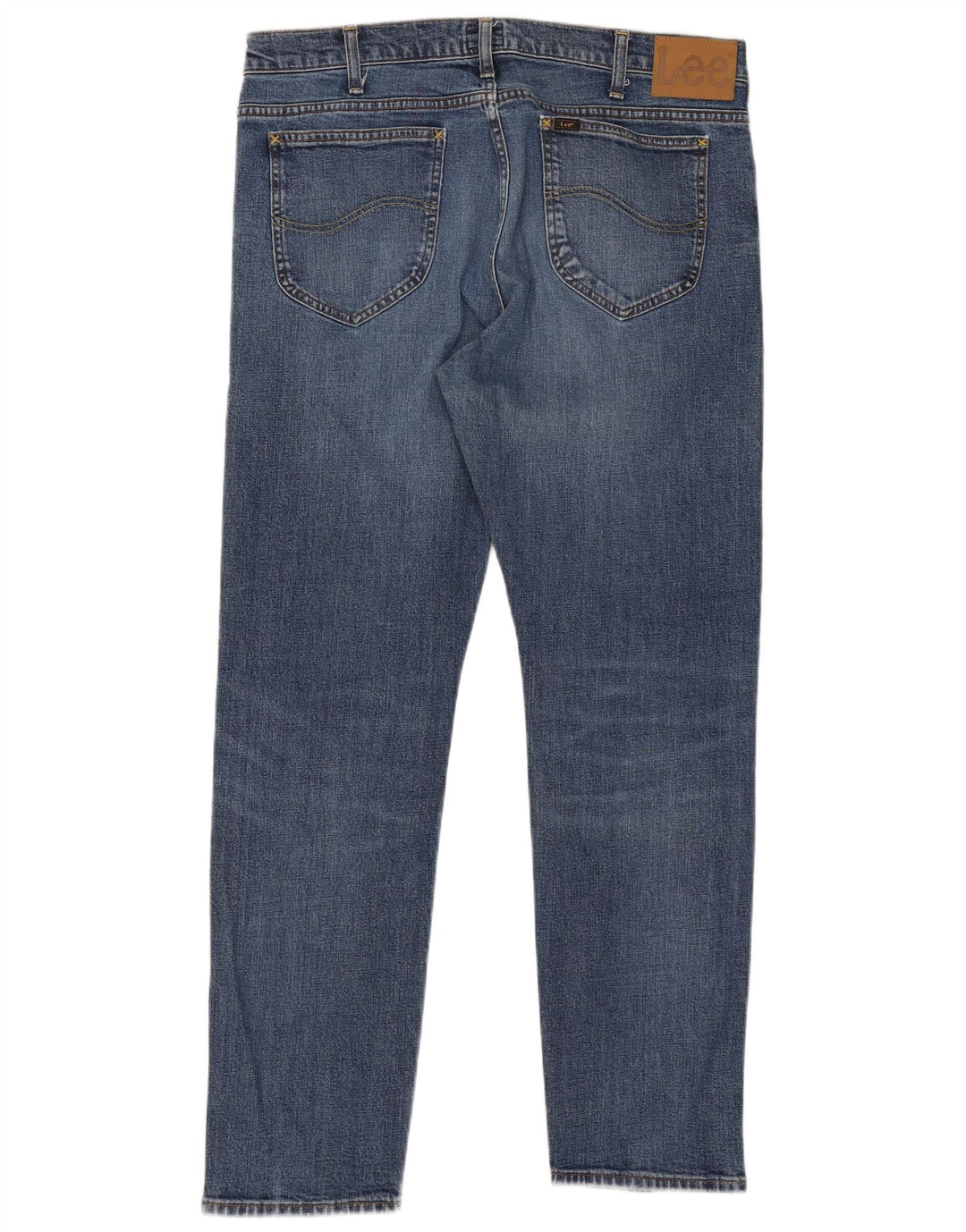 Lee Herren Rider Slim Jeans W36 L32 Blaue Baumwolle