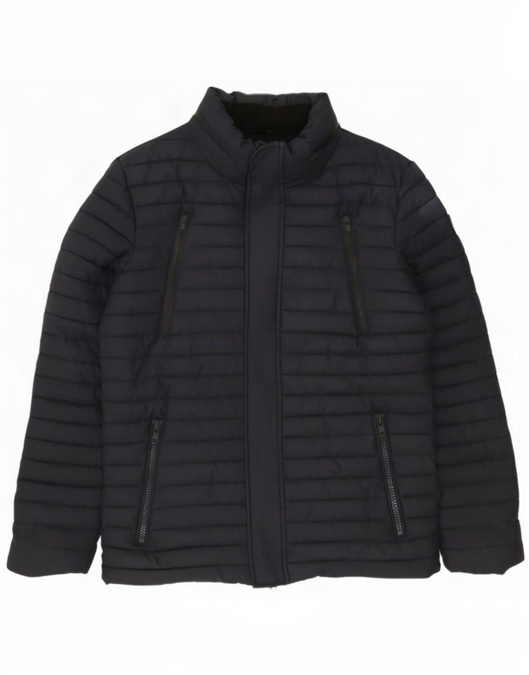 Superdry Herren Wattierte Jacke UK 40 Large Marineblau Polyester
