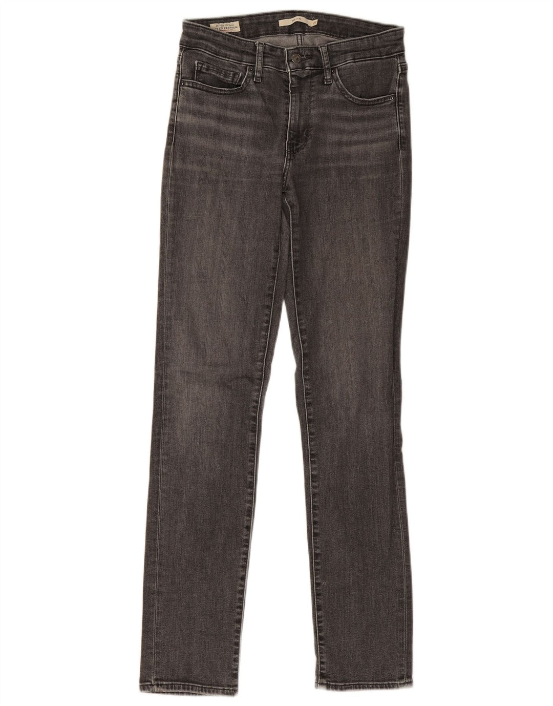 Levi's Damen 712 Slim Jeans W27 L31 Graue Baumwolle