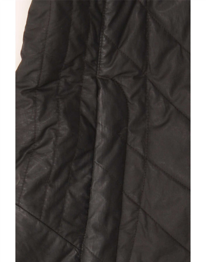 Jack Wolfskin Damen Kapuzenmantel, gepolstert, UK 10, Größe S, Schwarz, Polyester