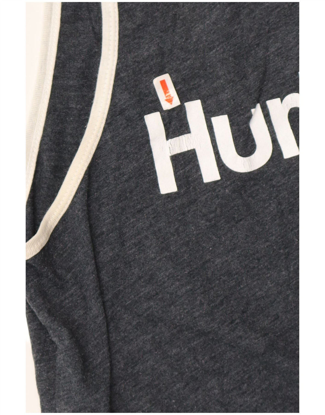 HURLEY Premium Fit Grafik-Westenoberteil für Herren, klein, grau gesprenkelte Baumwolle