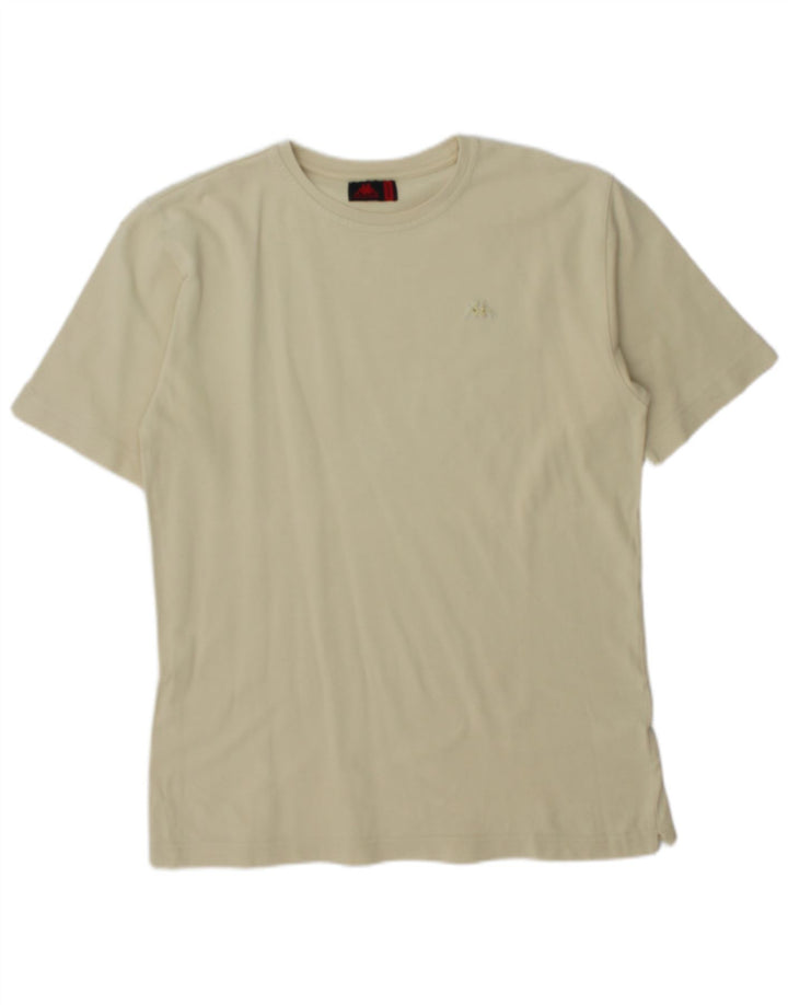 Kappa Herren T-Shirt Top Mittelbeige Baumwolle