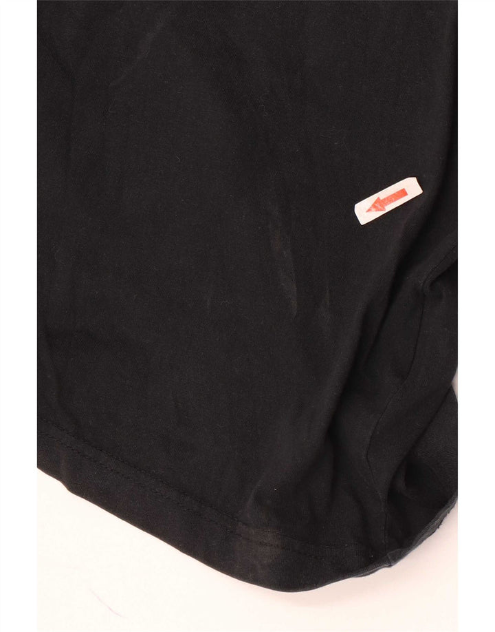 Nike Herren-T-Shirt mit Grafik, Größe L, Schwarz, Colourblock-Baumwolle