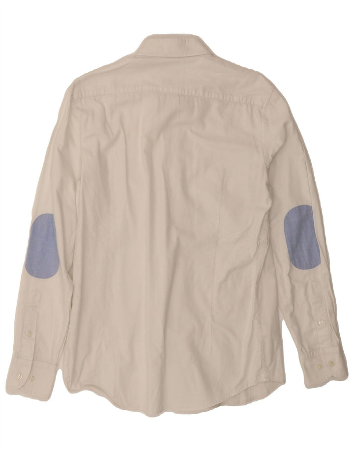 MASSIMO DUTTI Mens Shirt Medium White Cotton Vintage Massimo Dutti and Second-Hand Massimo Dutti from Messina Hembry 