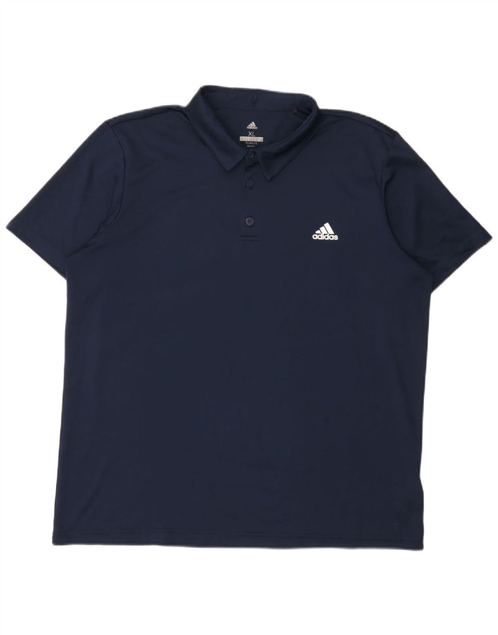 Adidas Herren Climalite Poloshirt XL Marineblau Polyester