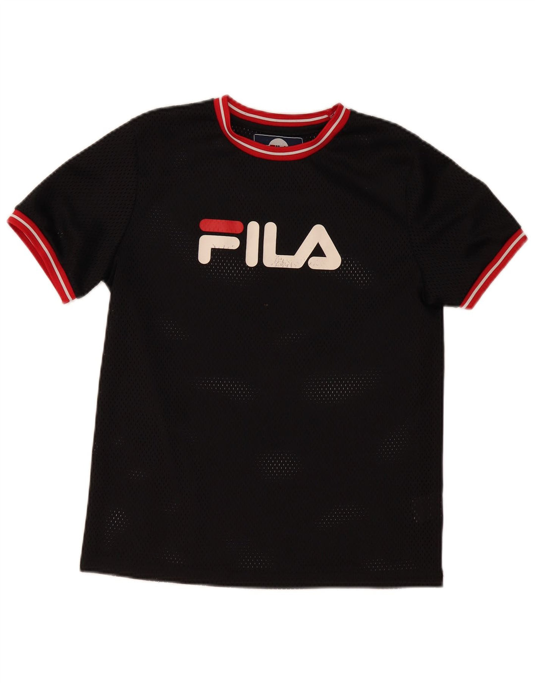 FILA Grafik-T-Shirt für Jungen, 13–14 Jahre, schwarzes Polyester