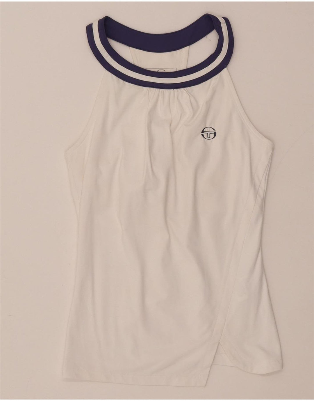 Sergio Tacchini Damen Weste Top UK 4 XS Weißes Nylon