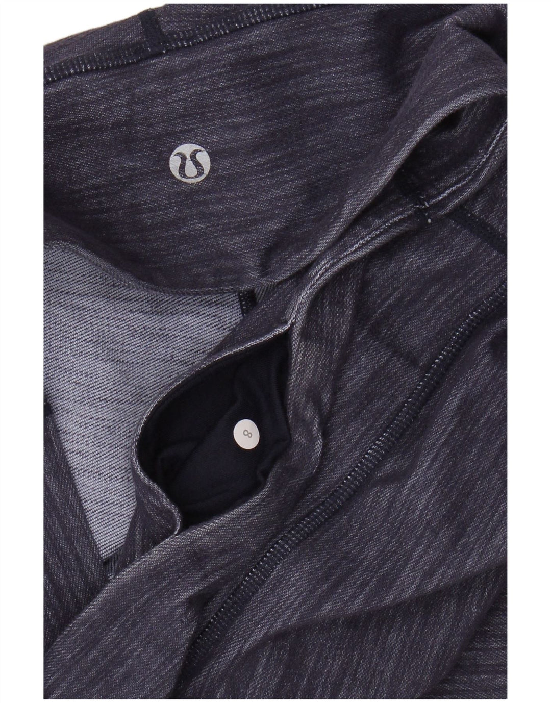 LULULEMON Capri-Leggings für Damen, US 8, mittelviolett, Nadelstreifen