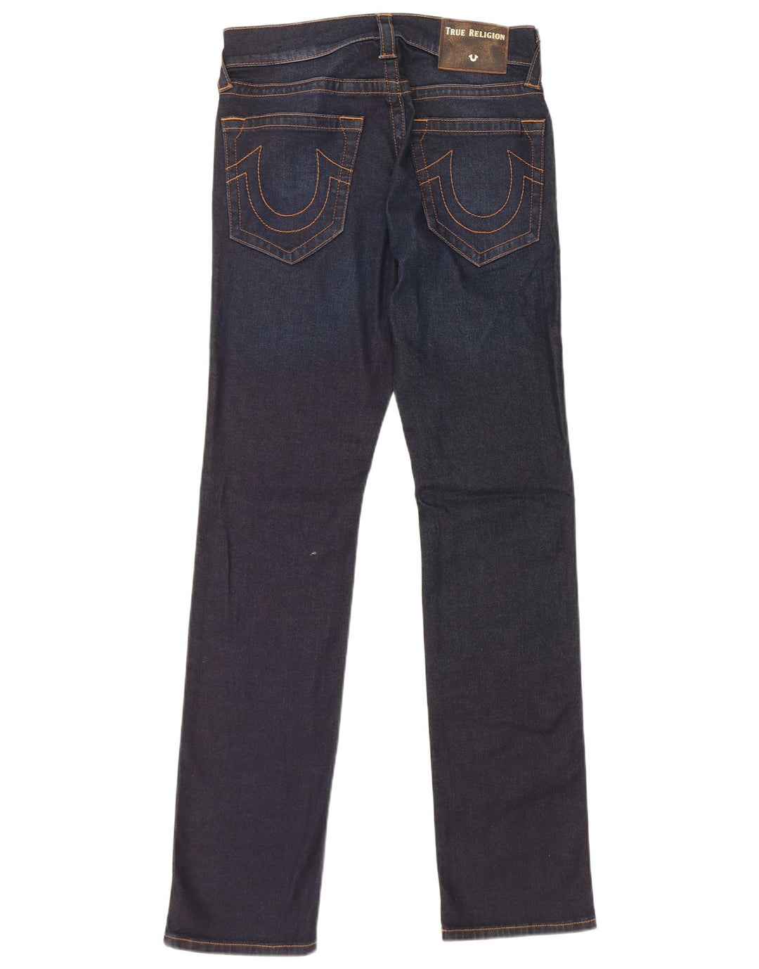 True Religion Damen Slim Jeans W28 L34 Marineblaue Baumwolle
