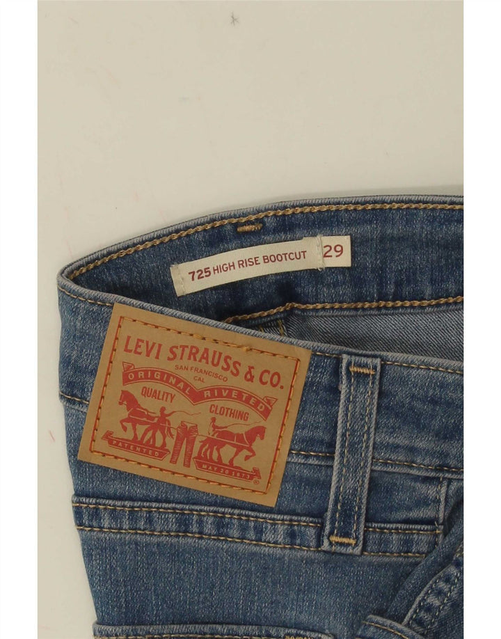 Levi's Damen 725 High Rise Bootcut Jeans W29 L29 Blau