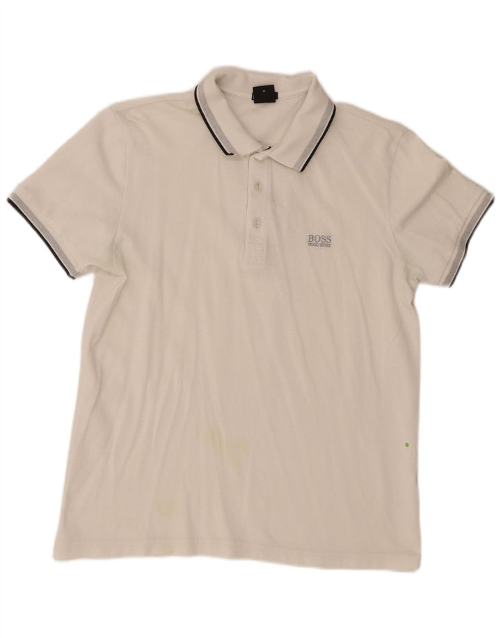 Hugo Boss Herren Poloshirt Mittelweiß