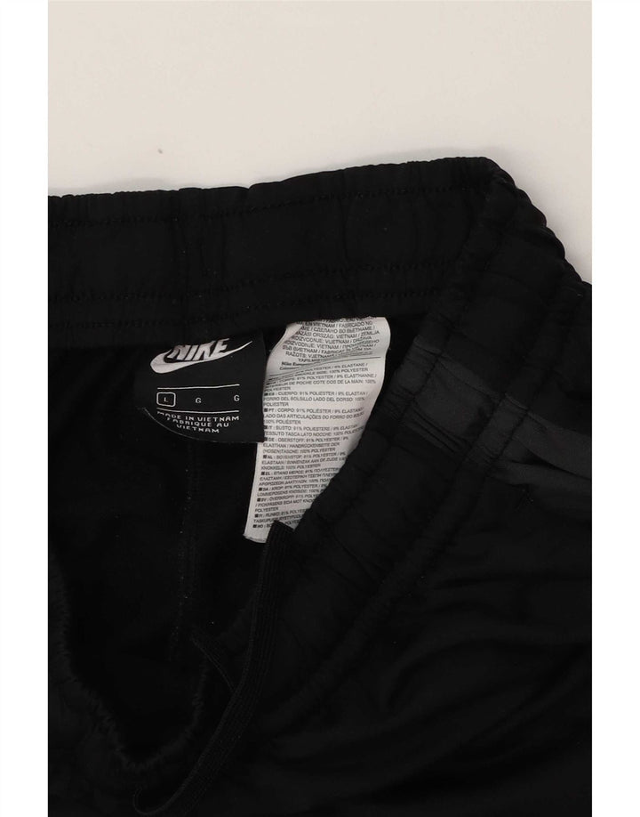 Nike Herren-Trainingshose, Jogginghose, groß, schwarzes Farbblock-Polyester