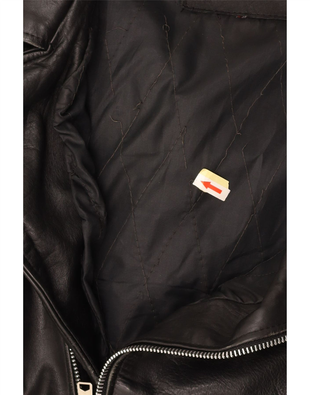 VINTAGE Herren Leder Bikerjacke UK 36 Small Schwarz