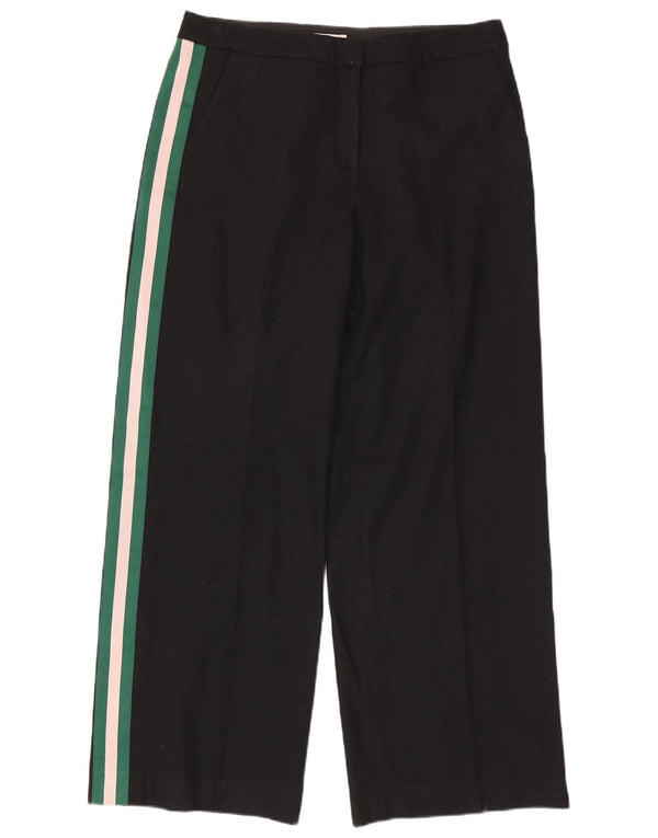 Boden Damen-Freizeithose mit weitem Bein, UK 14, Größe L W34 L30, Schwarz, Farbblock