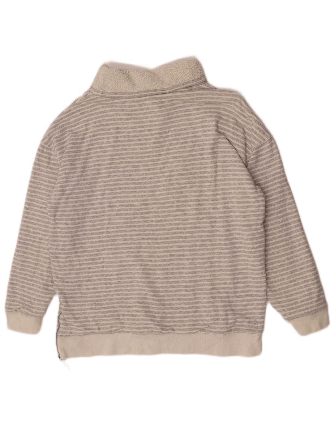 Joules Damen-Pullover mit Rollkragen, UK 12, mittelgrau, Nadelstreifen