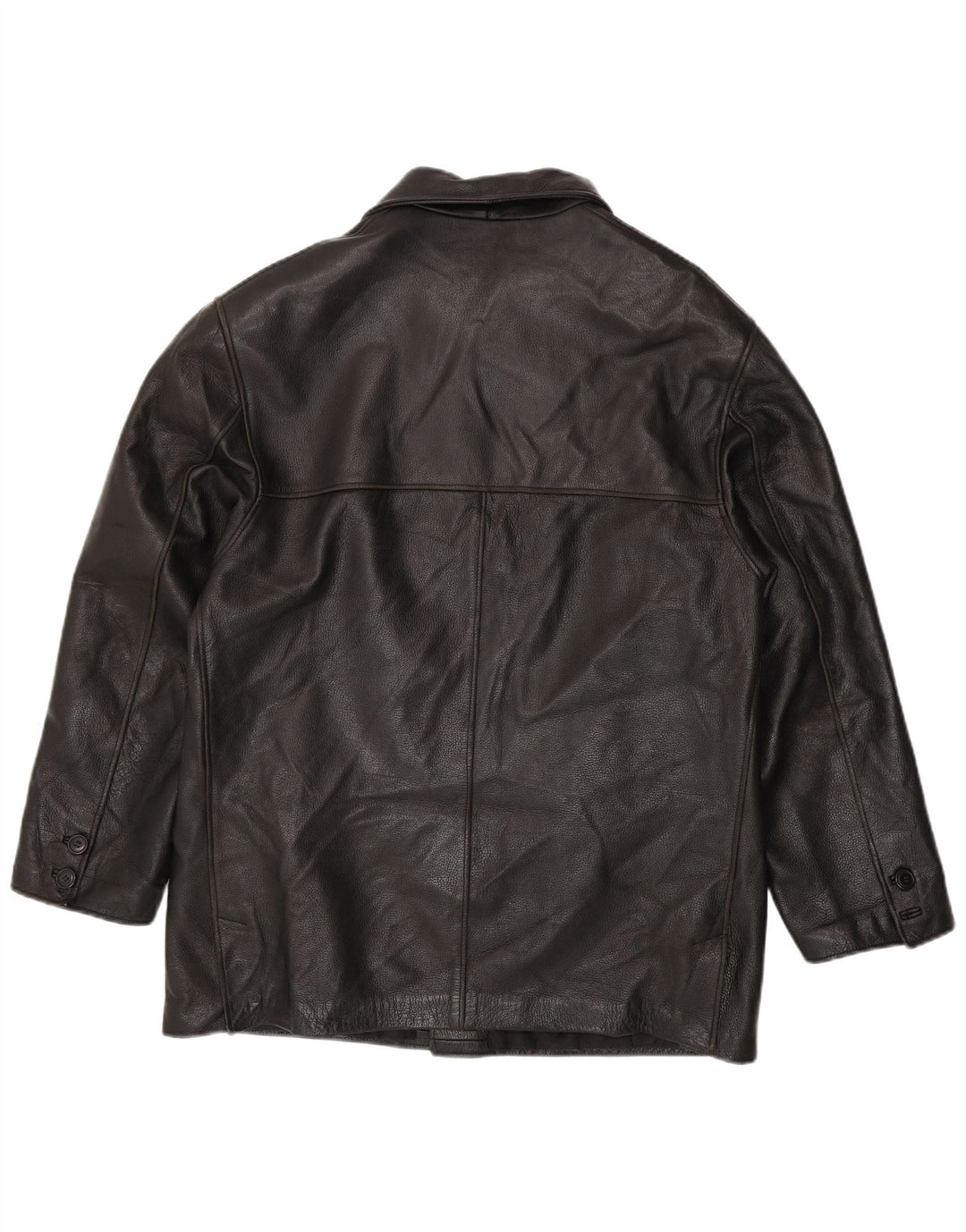 Vintage Herren Lederjacke IT 50 Großes schwarzes Leder