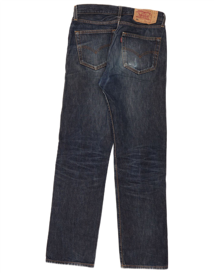 Levi's Damen 501 Straight Jeans W31 L32 Marineblau
