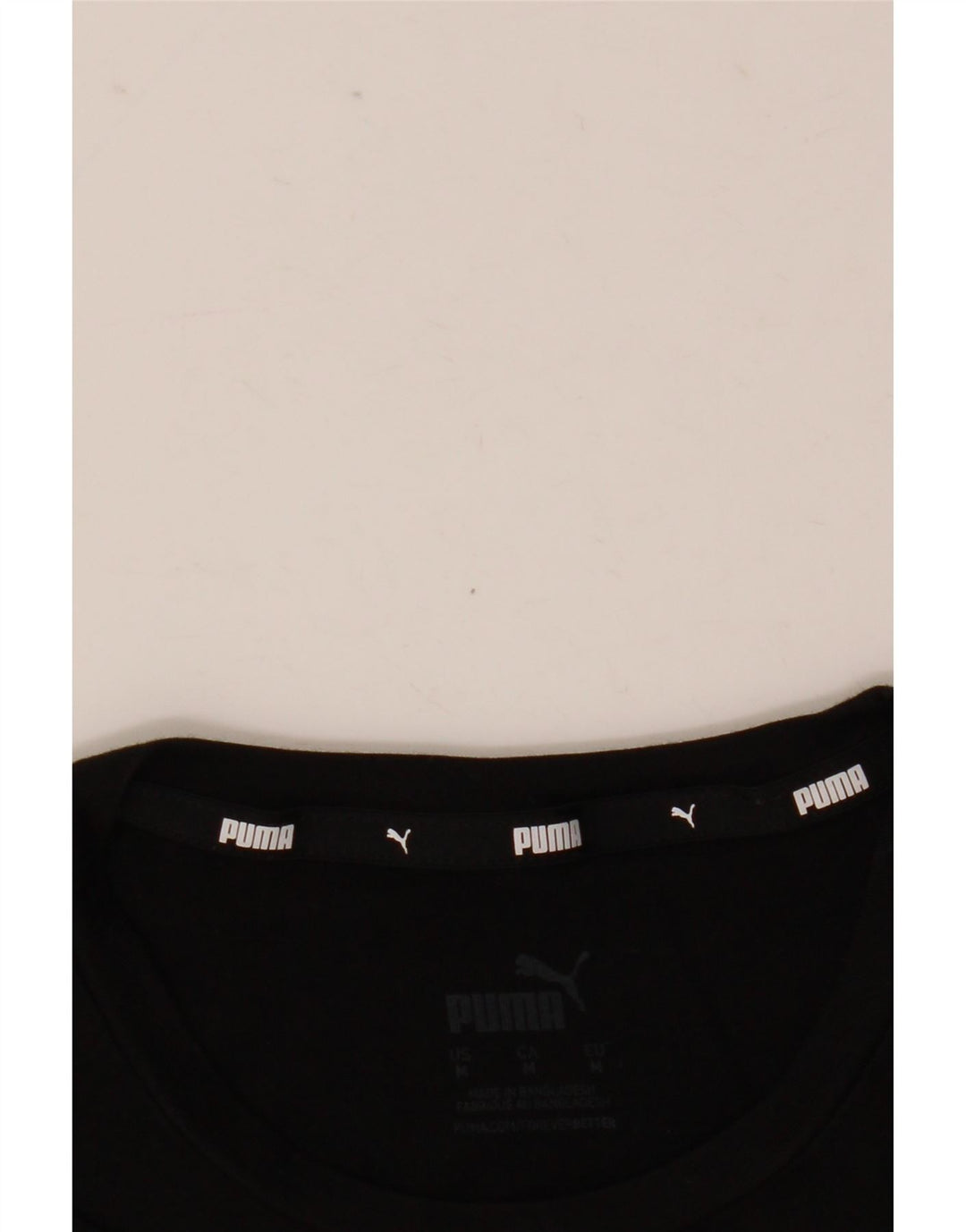 Puma Damen Graphic T-Shirt Top UK 14 Medium Schwarz