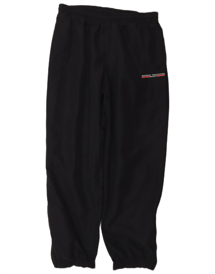 SERGIO TACCHINI Herren-Trainingshose, Größe L, W34, L31, Schwarz, Polyester