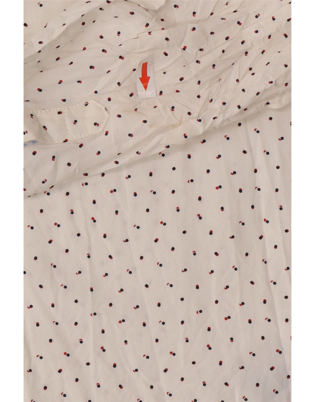 Tommy Hilfiger Damen-Hemd UK 16, groß, weiß geflecktes Lyocell