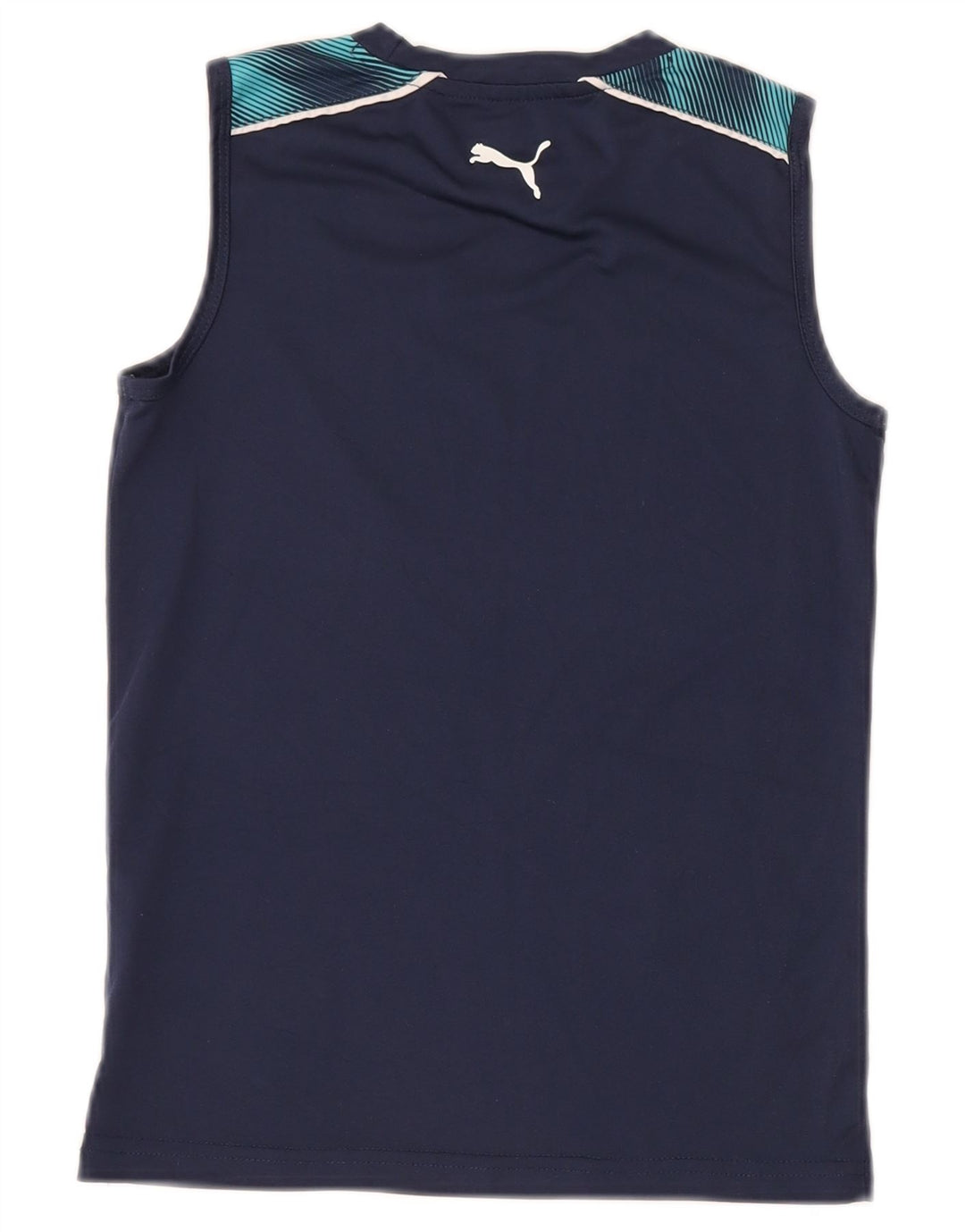 PUMA Jungen Graphic Vest Top 7-8 Jahre Marineblaues Polyester