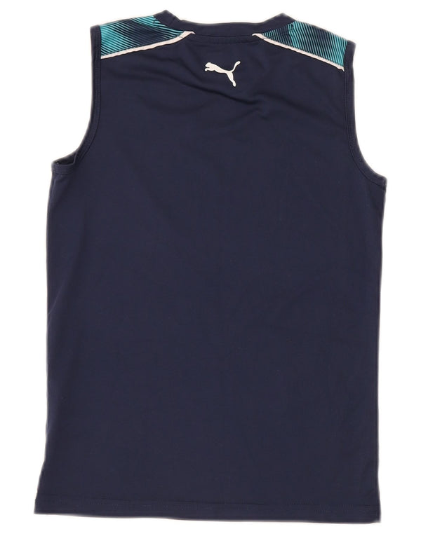 PUMA Jungen Graphic Vest Top 7-8 Jahre Marineblaues Polyester