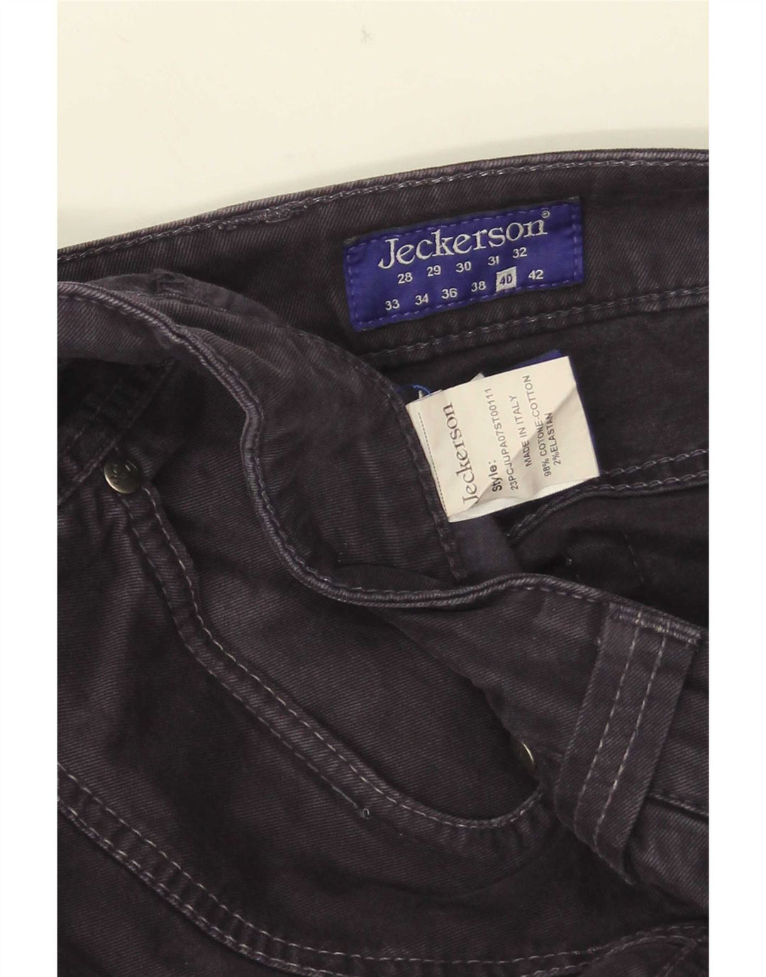 Jeckerson Herren Slim Jeans W40 L35 Marineblau Baumwolle
