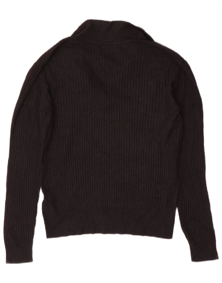 Marks & Spencer Damen-Pullover mit Rollkragen, UK 12, mittlere schwarze Viskose
