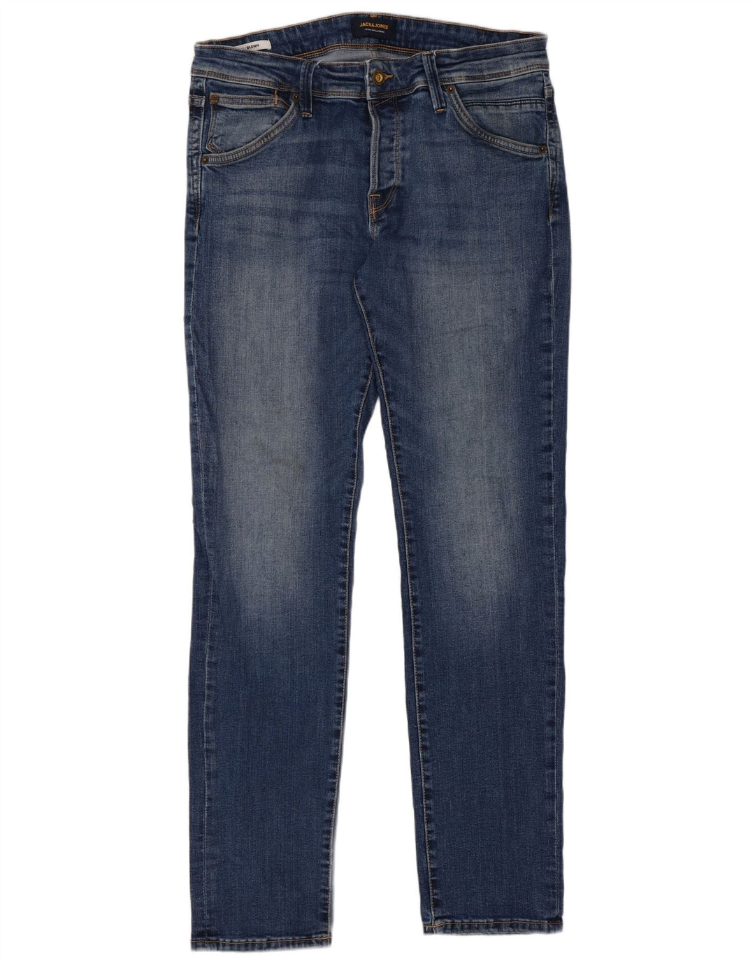 Jack & Jones Herren GLENN Slim Jeans W32 L32 Blaue Baumwolle
