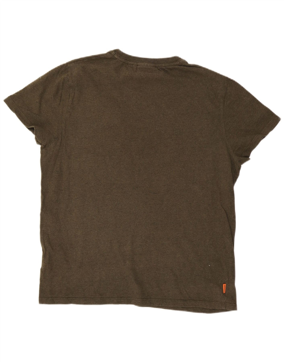 Superdry Herren T-Shirt Top 2XL Khaki Baumwolle