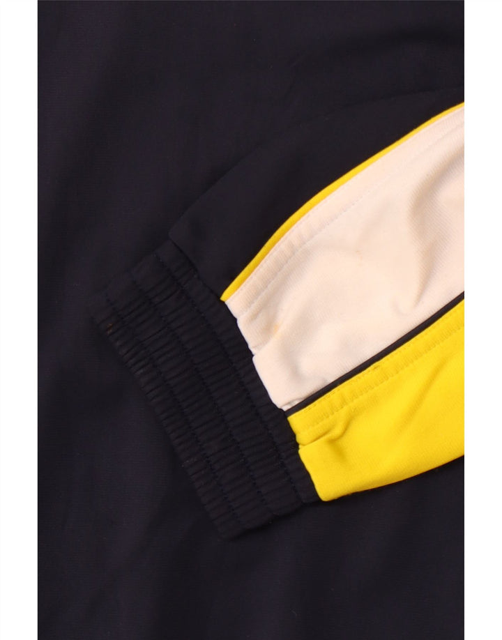 LOTTO Herren-Trainingsanzug-Oberteil, Jacke, klein, marineblau, Farbblock-Polyester