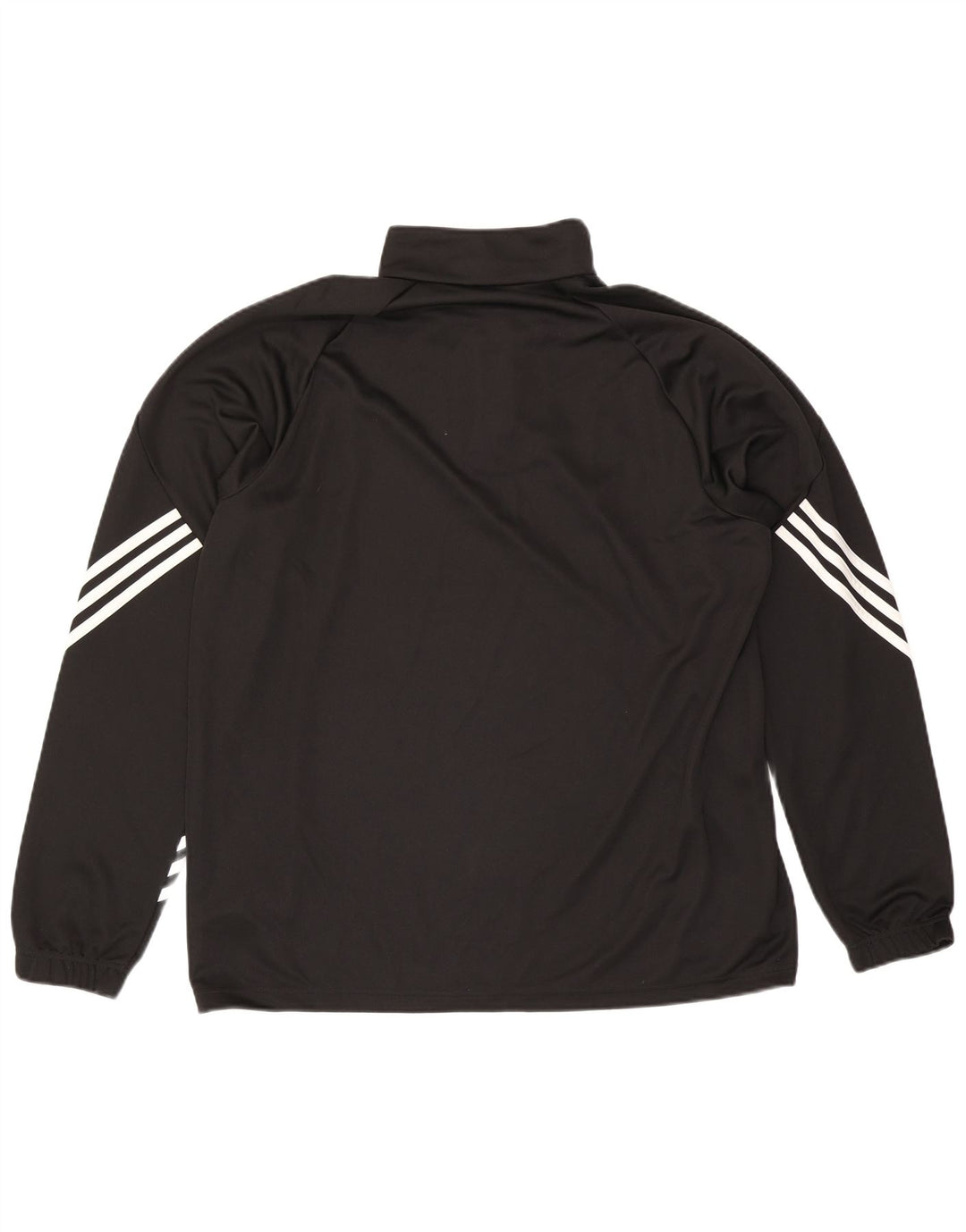 Adidas Herren Climalite Zip Neck Pullover Trainingsanzug Top XL Schwarz Polyester
