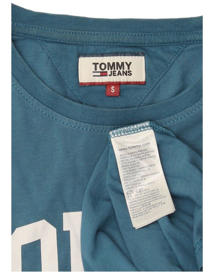 Tommy Hilfiger Herren-T-Shirt mit Grafik, Größe S, Blau, Baumwolle