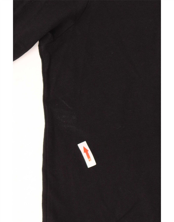 Kappa Herren-Poloshirt mit Grafik, Größe S, schwarze Baumwolle