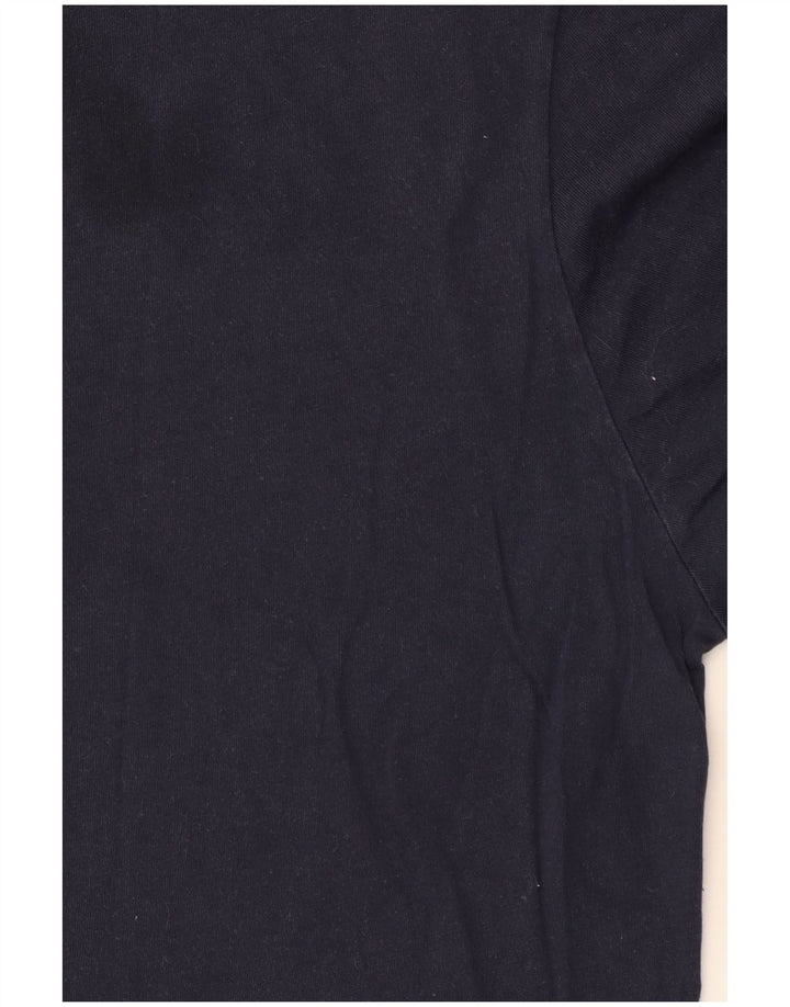 Lacoste Herren-T-Shirt mit normaler Passform, mittelmarineblaue Baumwolle