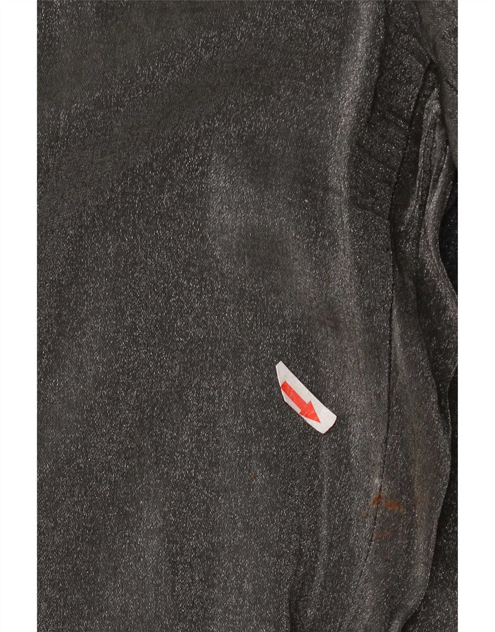 Marks & Spencer Damen Gerade Freizeithose W32 L30 Graue Viskose