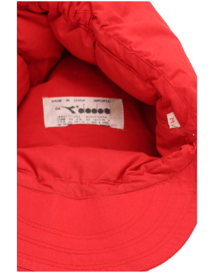 Diadora Herren-Kappe mit Ohrenklappe, gepolstert, mittelrot