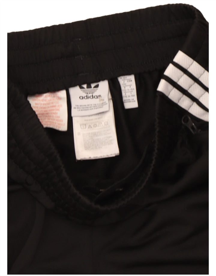 Adidas Trainingshose mit Grafik für Jungen, 14–15 Jahre, schwarzes Polyester