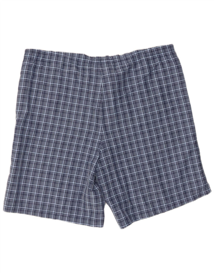 Umbro Herren Badeshorts XL Marineblau kariert Polyester