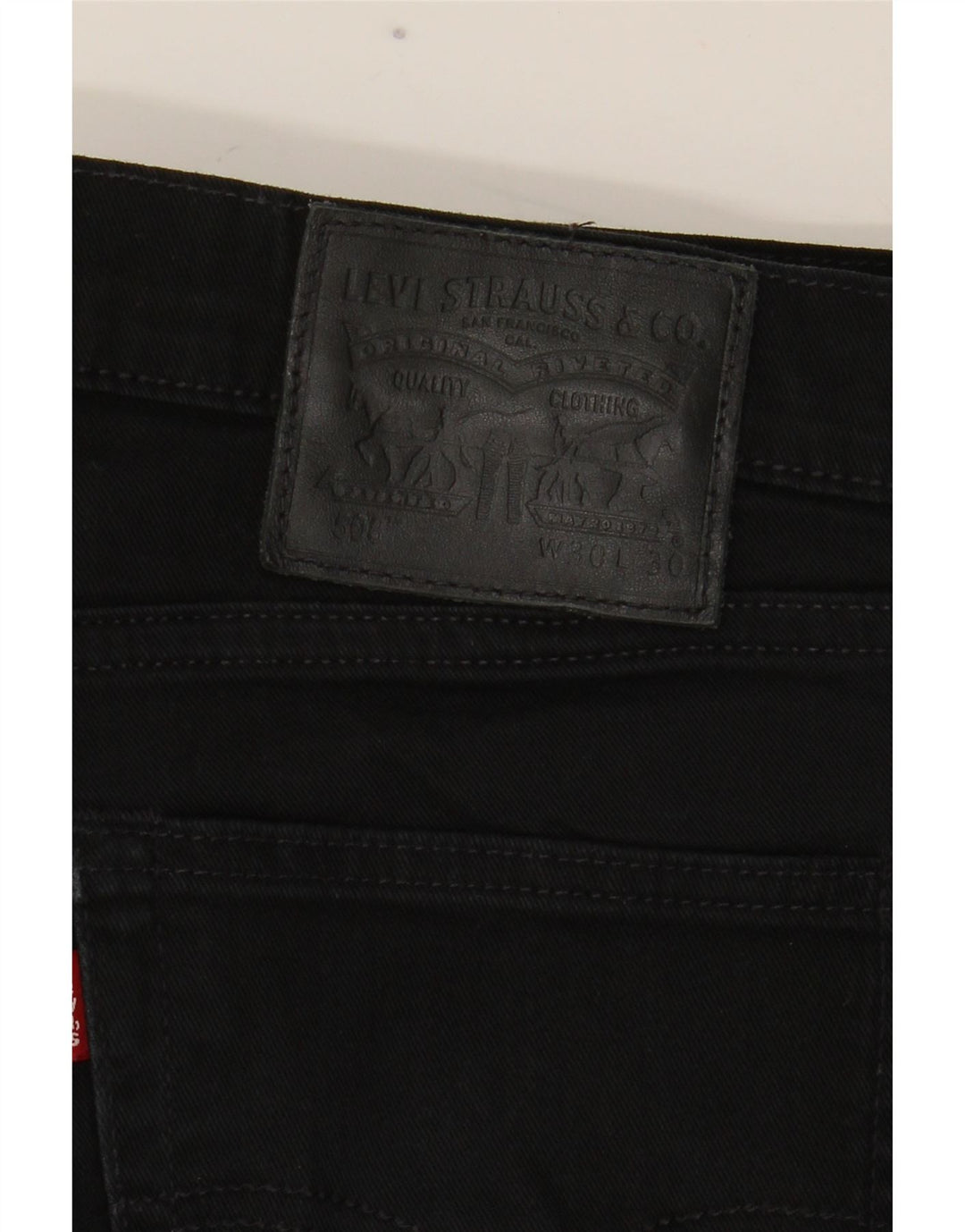 Levi's Herren 508 Regular Tapered Jeans W30 L30 schwarze Baumwolle