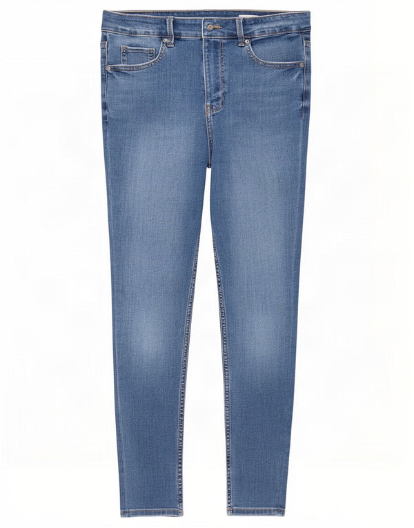 Marks & Spencer Damen The Ivy Crop Skinny Jeans UK 12 Medium W30 L25 Blau