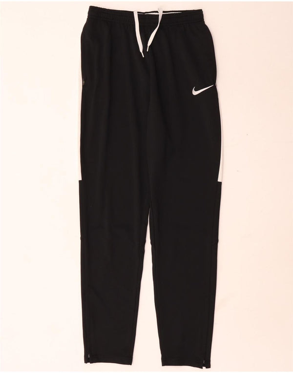 Nike Jungen-Trainingshose, 13–14 Jahre, XL, schwarzes Colourblock-Polyester