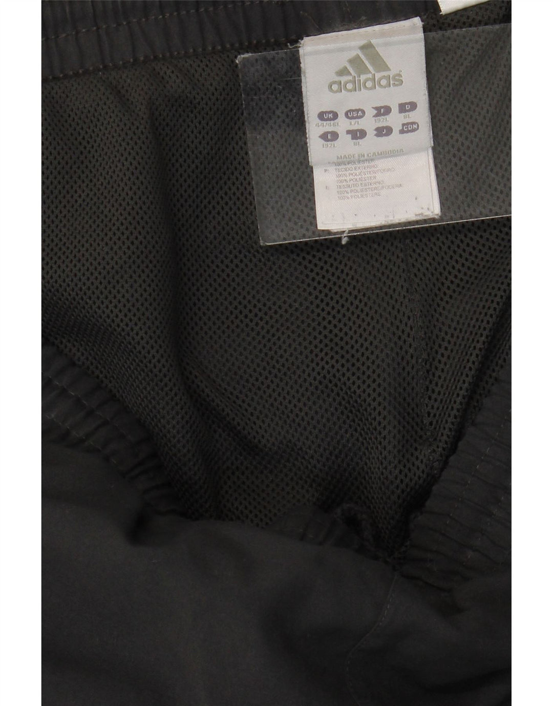 ADIDAS Herren-Trainingshose, UK 44/46, großes graues Polyester
