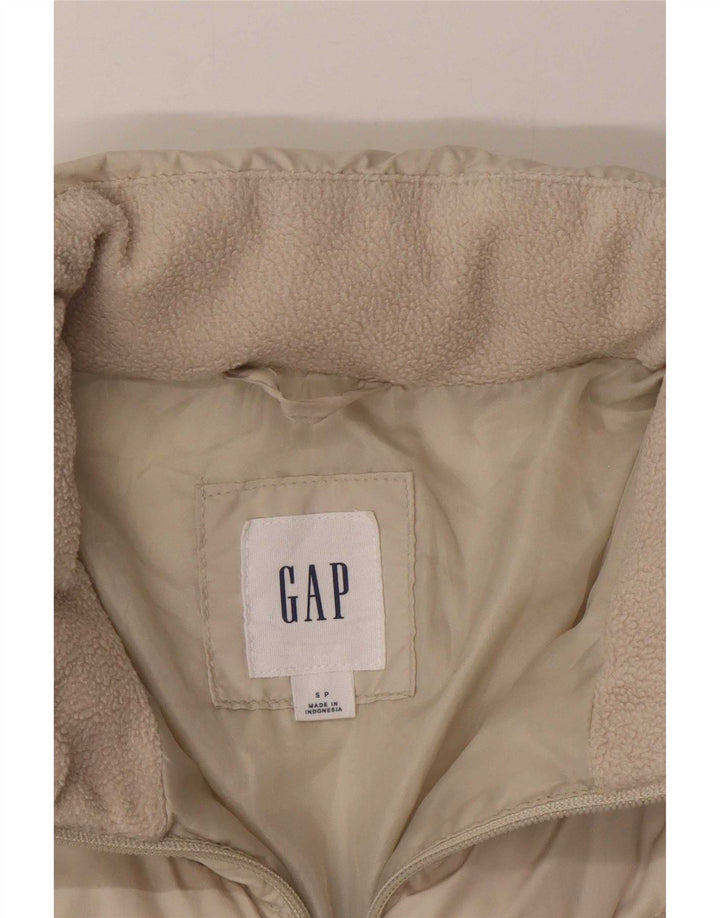 Gap Damen Wattierte Jacke UK 10 Small Beige Polyester