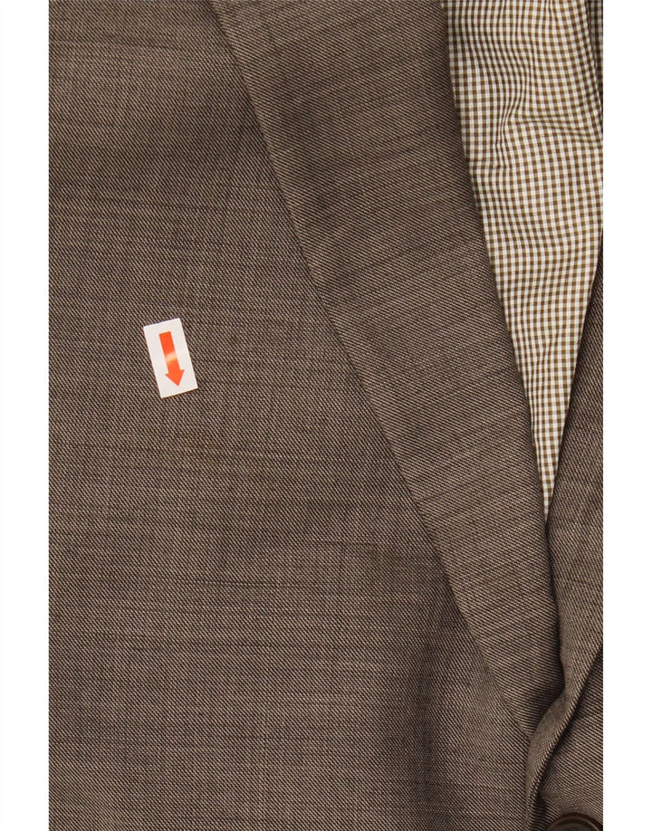 TOMMY HILFIGER Herren 2-Knopf-Blazerjacke UK 46 3XL Graue Wolle