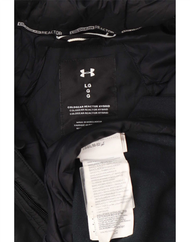 Under Armour Herren-Steppjacke mit Kapuze, UK 40, Größe L, Marineblau, Polyester